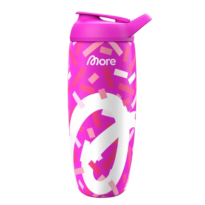 More Premium Steel Shaker „Pink Confetti
