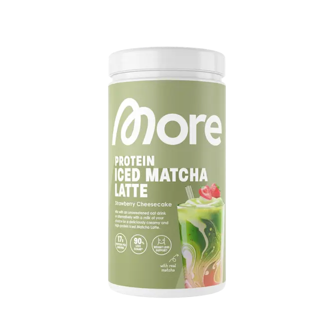 Iced Matcha Latte „Strawberry Cheesecake