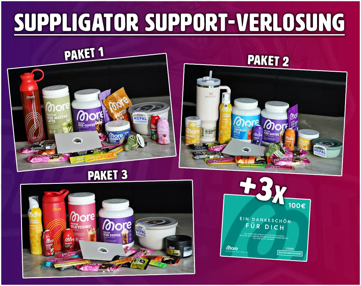 Suppligator Verlosung KW37 – Protein Promotion 13.09. – 20.09.