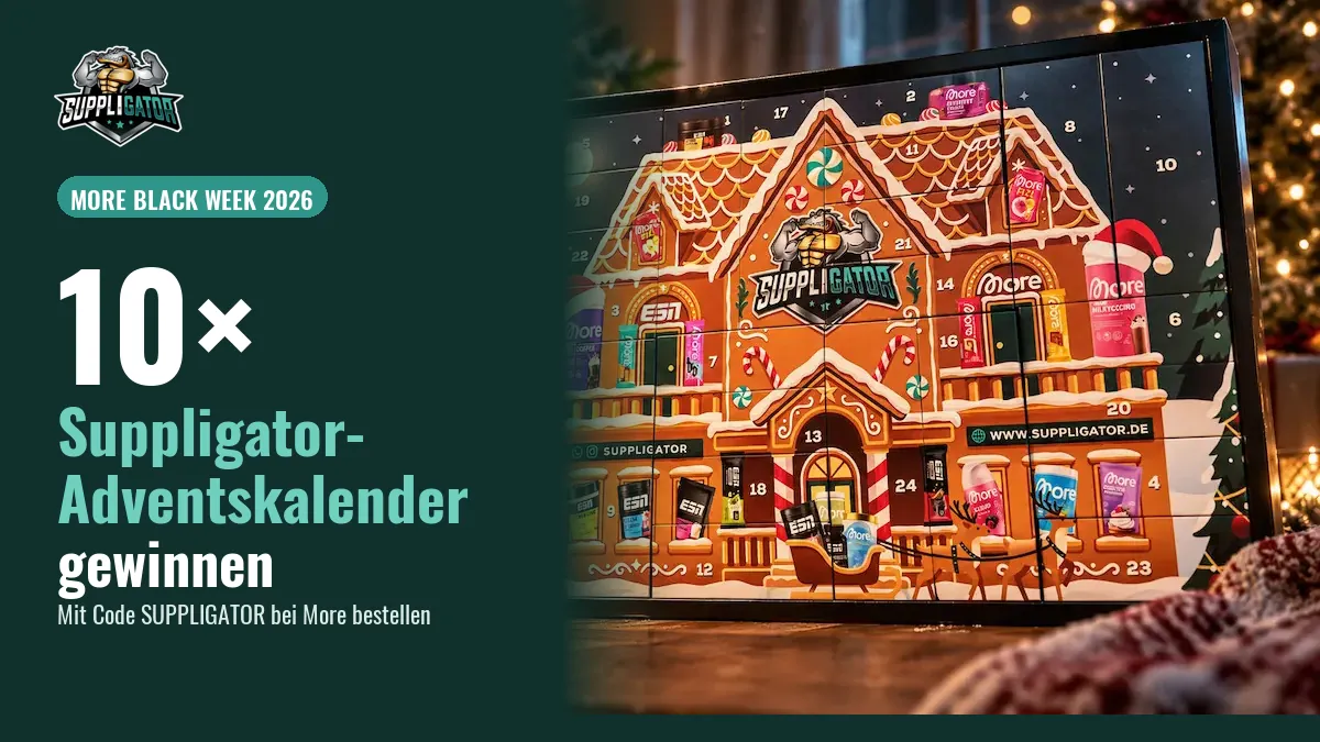 Suppligator Support-Verlosung zur More Black Week – 10× Suppligator-Adventskalender